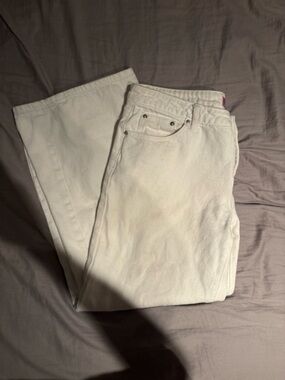 Edikted White Straight Leg Women's Jeans